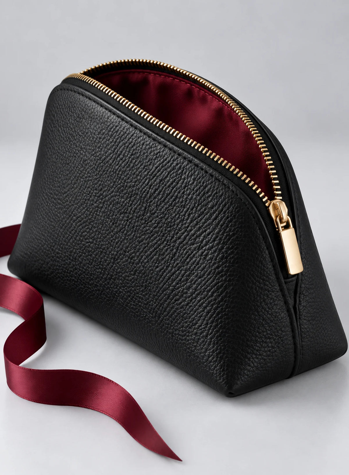 Calm Carry Gift Pouch, zip pouch shown in a complementary studio setting
