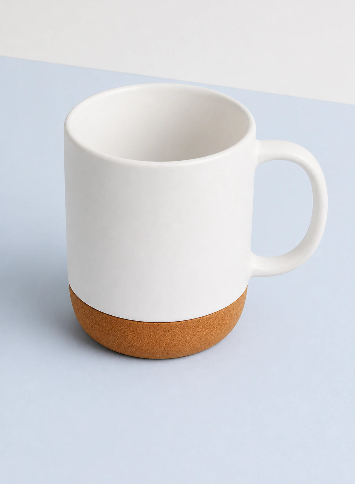 Alternate view of Cork Base Mug — White in White, Natural cork