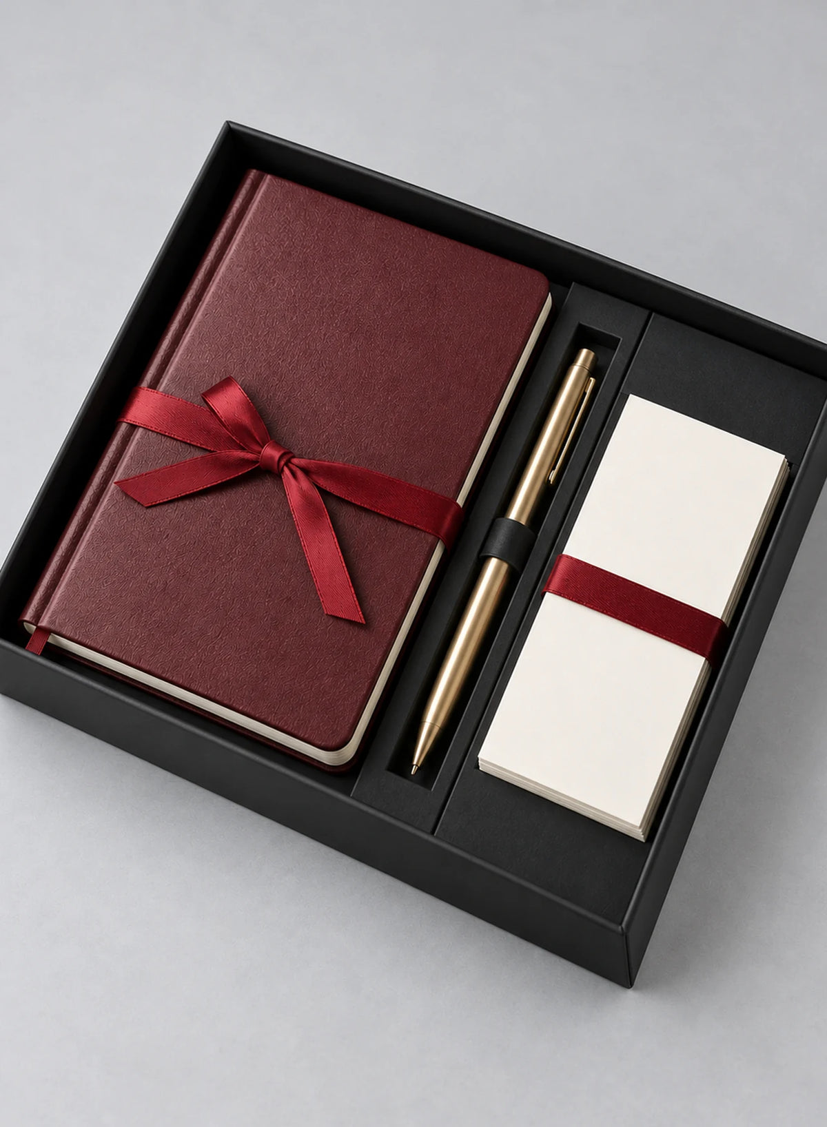 Everyday Note Set, stationery set shown in a complementary studio setting