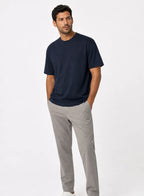 Harbour Relaxed Tee, relaxed t-shirt in Deep navy, product view on a white background