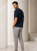 Harbour Relaxed Tee, relaxed t-shirt shown in a complementary studio setting