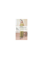 Co-ord Set Forest Whispers Embroidered by Hangout in Olive Green — two-piece co-ord set, view 6