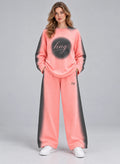 Co-ord Set Pastel Peach by Hangout in Pastel Peach — two-piece co-ord set