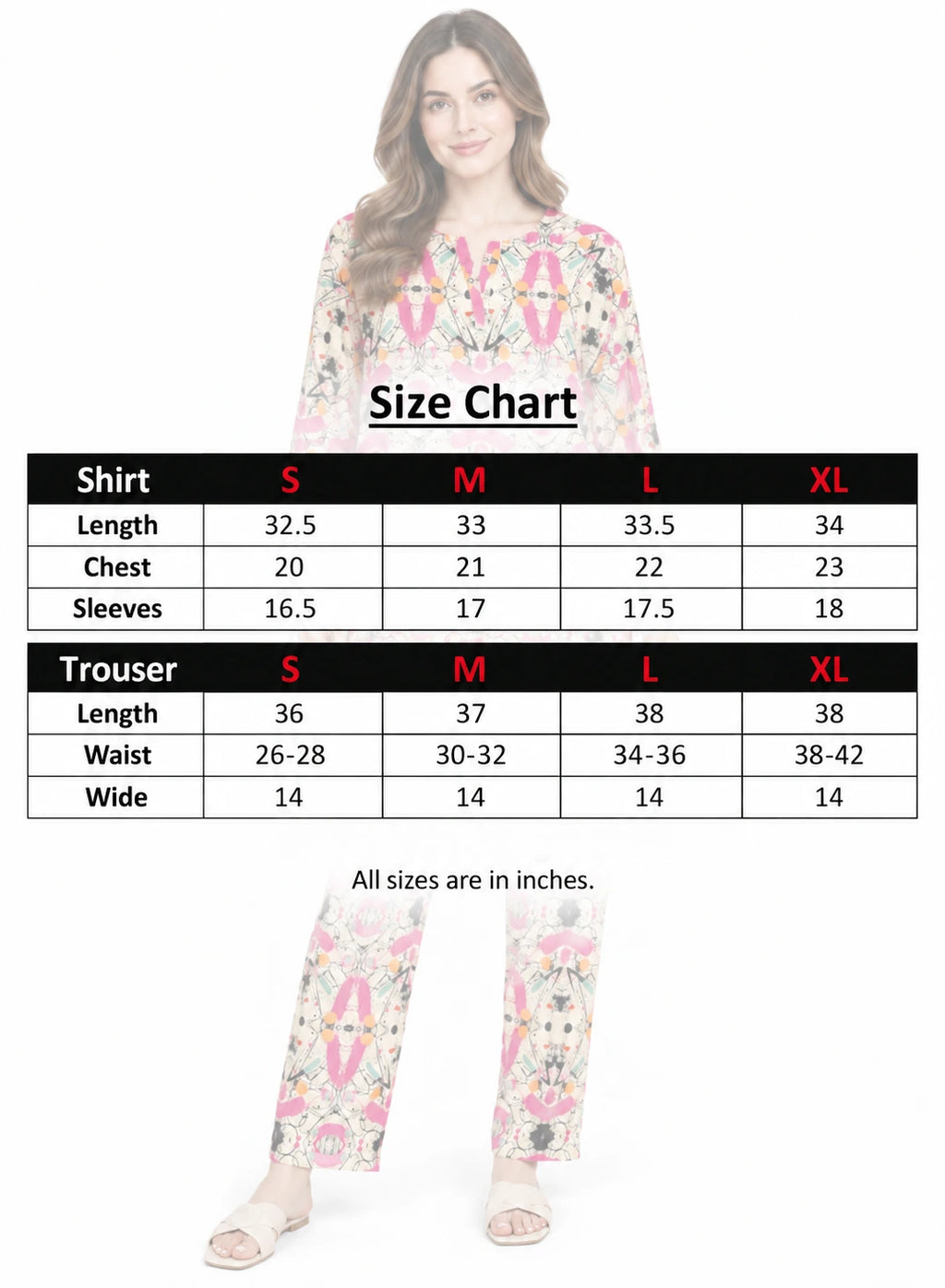 Loungewear Pink Splash by Hangout in Beige — two-piece loungewear set, view 6