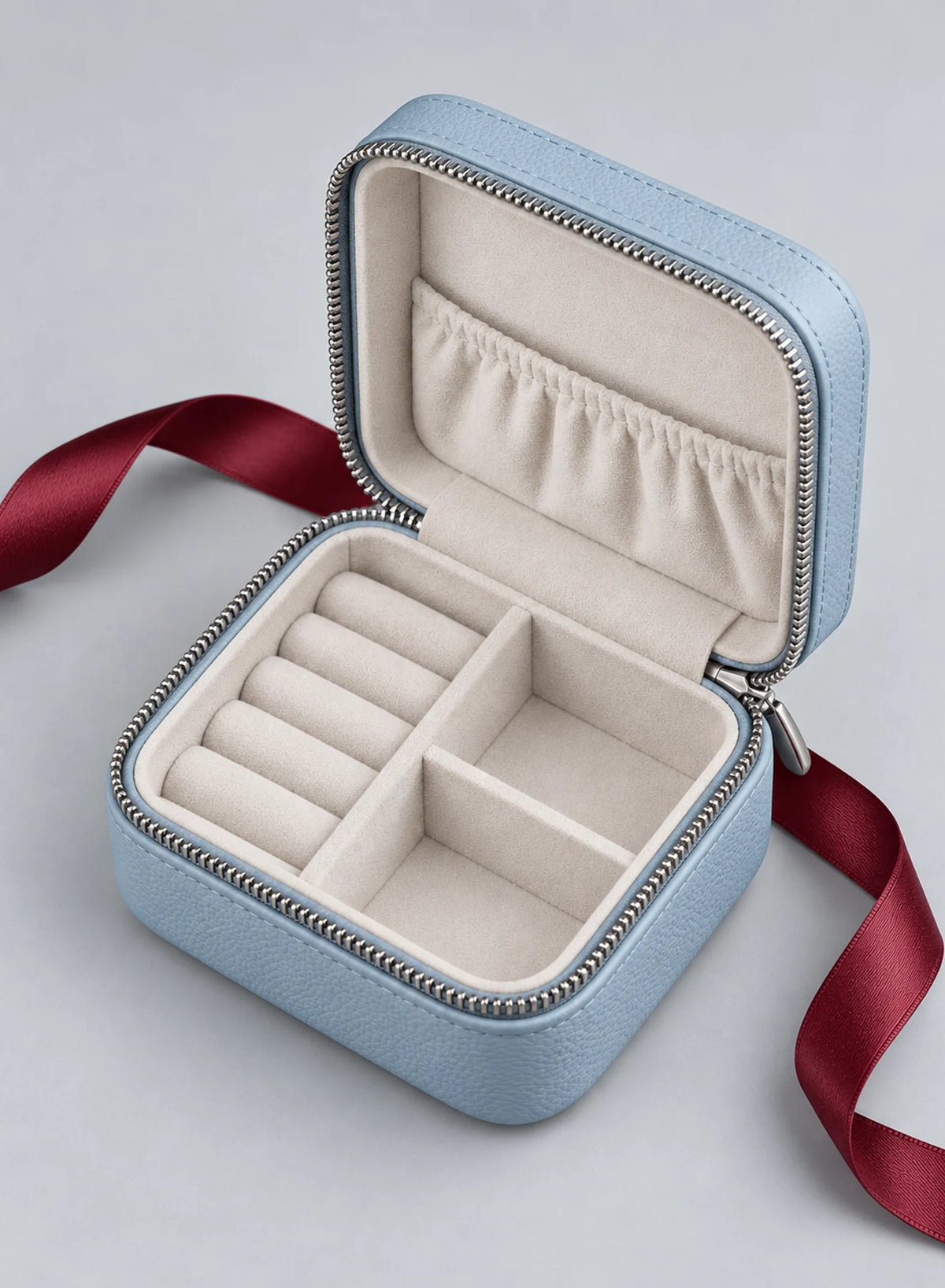 Mini Jewellery Case, jewellery case shown in a complementary studio setting