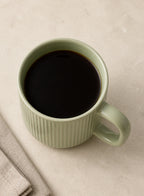 Alternate view of Ripple Ceramic Coffee Mug — Sage in Sage
